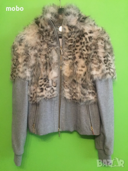 Дамско италианско яке с кожа от заек, размер М,марка Roberta Вlagi , снимка 1