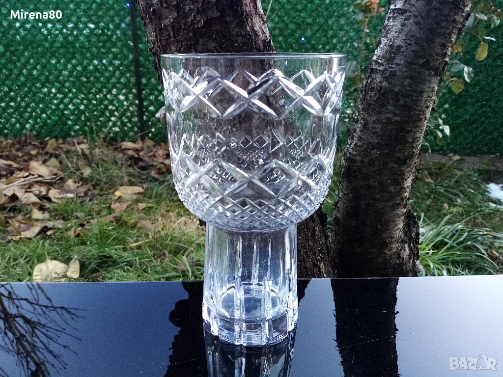 Българска кристална ваза, снимка 1