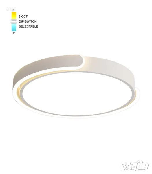 LED плафон кръгъл 60W 3000K-6000K VITO бяло, снимка 1