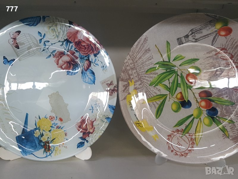 Стъклени чинии 24 см, снимка 1