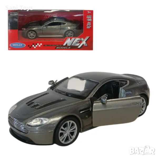 Метална кола Welly NEX – Aston Martin V12 Vantage, 1:34, снимка 1