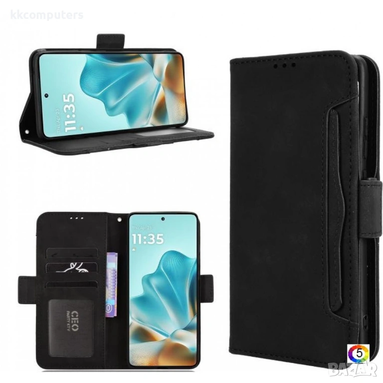 Motorola Edge 60 Fusion Multiple Card Slots /Magnetic Wallet Калъф и Протектор, снимка 1