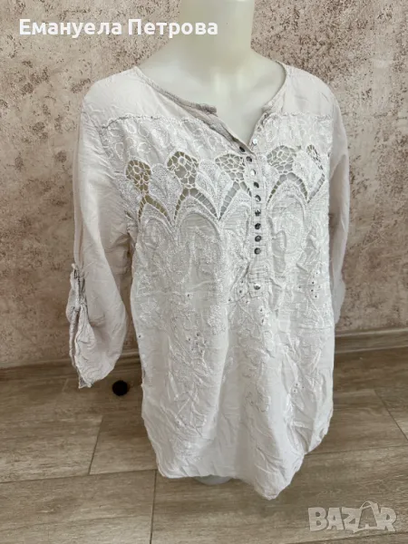 Дамска ежедневна риза с бродерия, снимка 1