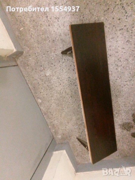 Рафт за стена, венге, плюс два носача, снимка 1