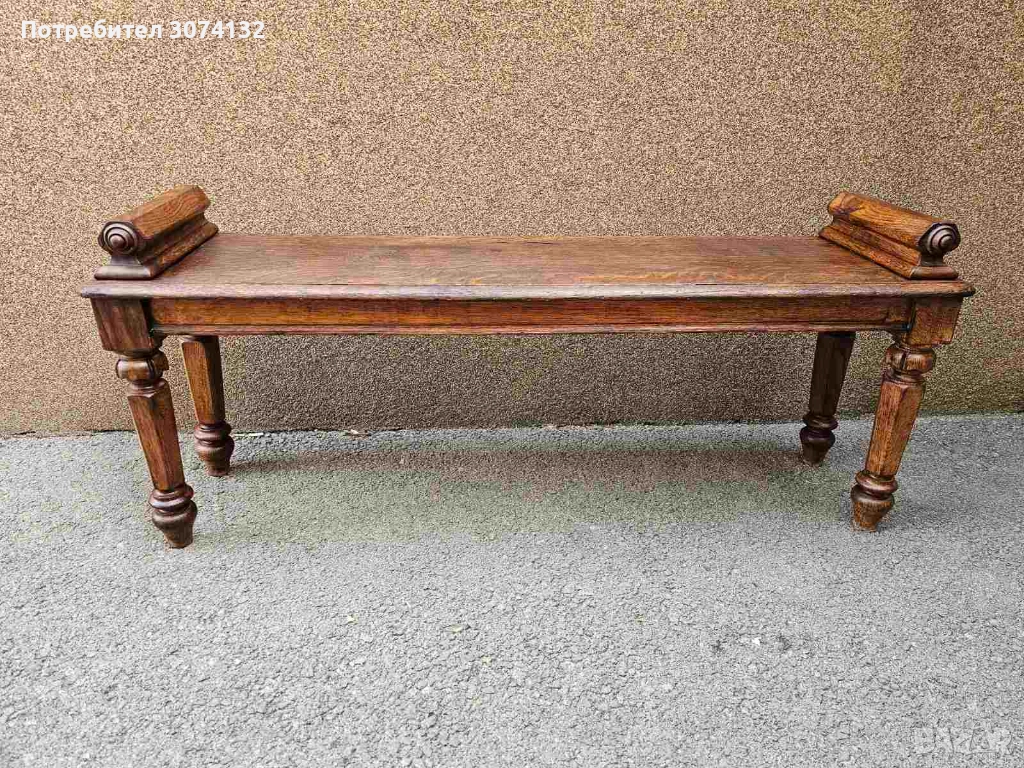 Масивна дъбова пейка, снимка 1