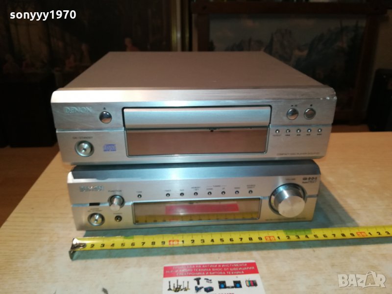 denon receiver+denon tuner-внос uk 2901221955, снимка 1
