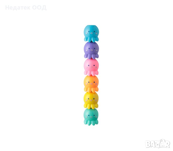  Елегантни хайлайтери, октоподи, 5 цвята, снимка 1