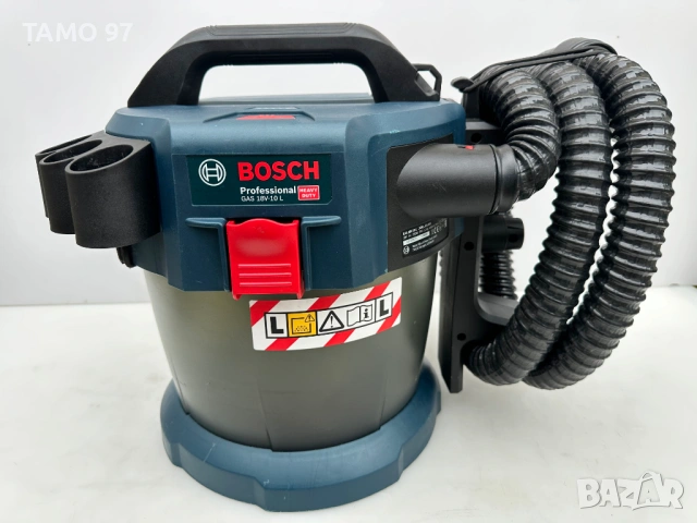 BOSCH GAS 18V-10L - Прахосмукачка на батерия за сухо и мокро почистване, снимка 4 - Други инструменти - 53369859