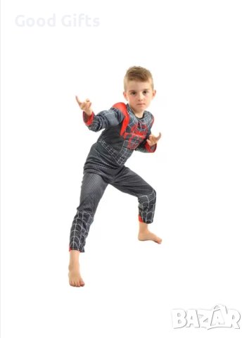 Детски костюм на Спайдърмен с маска и мускули, снимка 2 - Други - 42463460