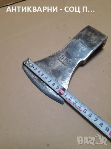 Стара Немска Брадва Топор 1кг. Номер 8., снимка 9 - Антикварни и старинни предмети - 48299981