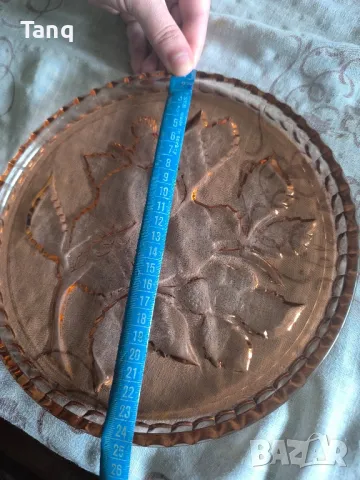 Стъклен гравиран поднос с ракиени стъклени чаши(НОВИ), снимка 8 - Декорация за дома - 49748797