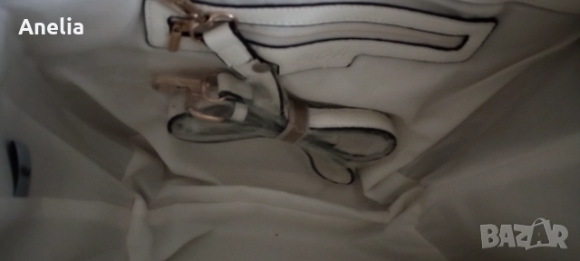 Дамска Чанта Естествена кожа Бяло, снимка 5 - Чанти - 52557517