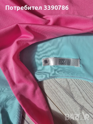 Alessa топ в розово и синьо , снимка 2 - Потници - 51601044