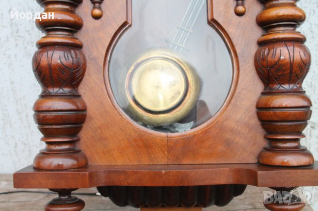 Немски стенен часовник, снимка 3 - Антикварни и старинни предмети - 44390071