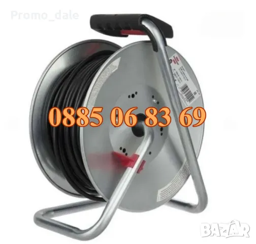 Ел. удължител макара 50 метра с 4 гнезда, снимка 2 - Други инструменти - 49430106
