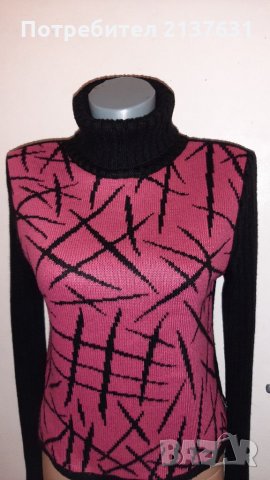 ДАМСКА БЛУЗА  - ПОЛО  - Размер S  / M , снимка 1 - Блузи с дълъг ръкав и пуловери - 35363416
