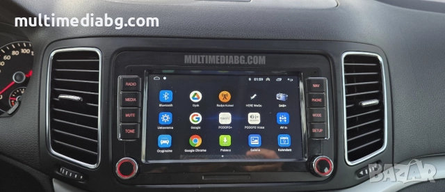 Volkswagen Sharan 2010-2018 7" Мултимедия Навигация Android, снимка 4 - Аксесоари и консумативи - 51667864