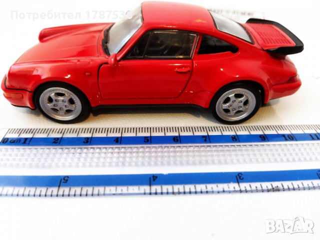 Порше 964 turbo ,на welly, china , 8лв, снимка 4 - Колекции - 40152887
