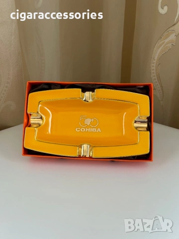 Cohiba керамичен пепелник за 4 пури – подаръчна кутия, снимка 4 - Табакери - 54096982