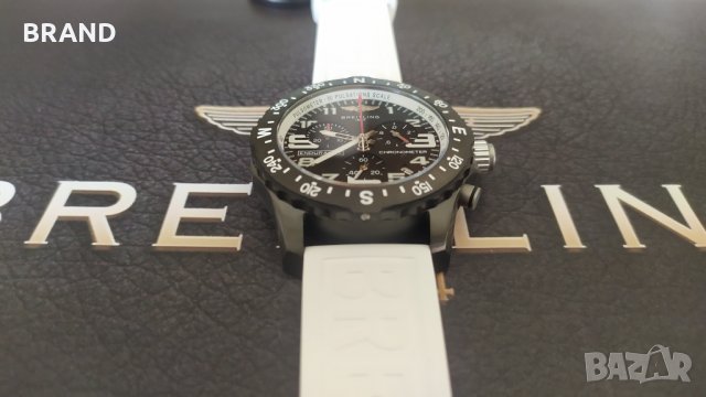 BREITLING ENDURANCE PRO 44мм кварцов с действащ хронограф клас 5А+, снимка 7 - Мъжки - 34125872