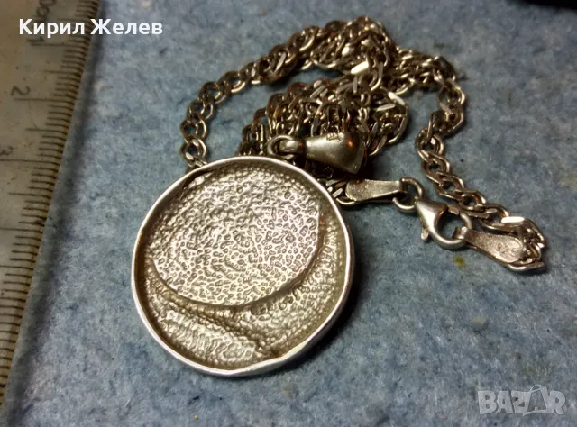 ESPER БУТИКОВ СРЕБЪРЕН ПЕНДАНТ със СРЕБЪРНО КОЛИЕ ВЕРИЖКА СРЕБРО 925 РЪЧНА АРТ ИЗРАБОТКА 49839, снимка 8 - Колиета, медальони, синджири - 49247950