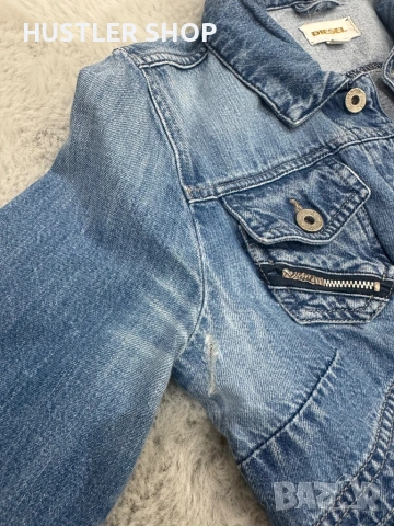 Дамско дънково яке DIESEL. Размер S, снимка 4 - Якета - 53950302