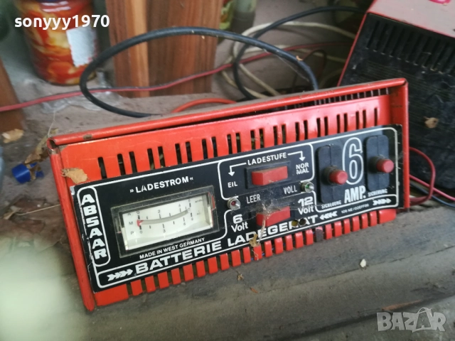 ABSAAR 6/12V-6AMP-BATTERY CHARGER-ВНОС SWISS 0910251452, снимка 4 - Аксесоари и консумативи - 51998552