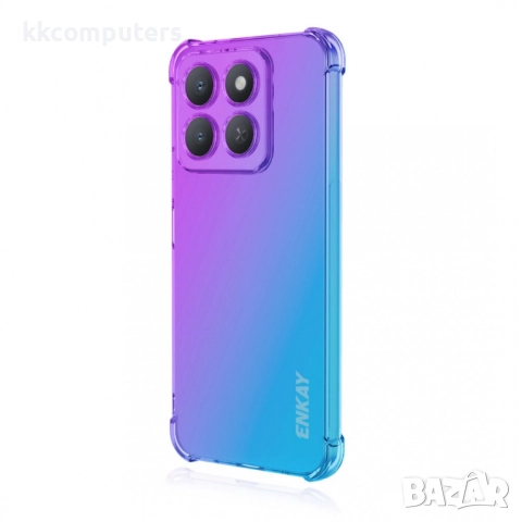 Honor X8c Удароустойчив ENKAY Силиконов Калъф и Протектор