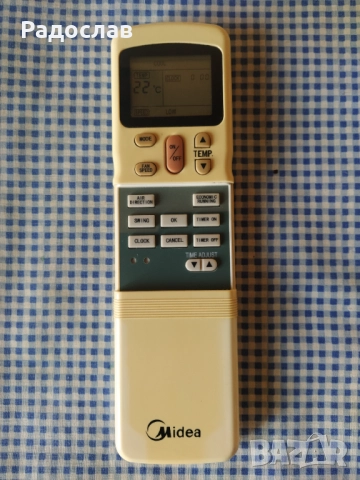 оригинално дистанционно за климатик MIDEA, снимка 3 - Климатици - 52213891