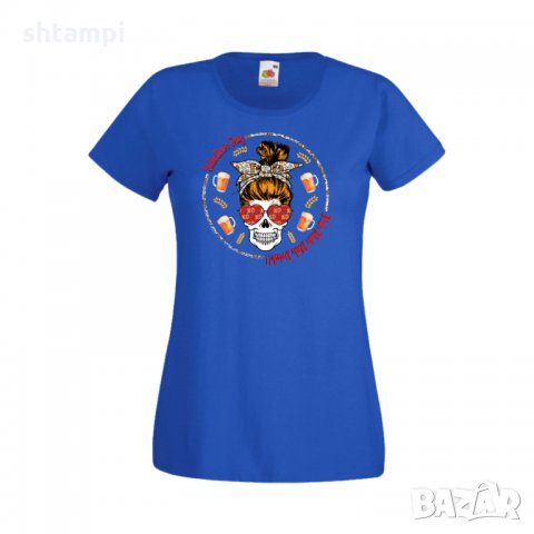 Дамска тениска Свети Валентин Skull Valentine's 14, снимка 2 - Тениски - 35582120