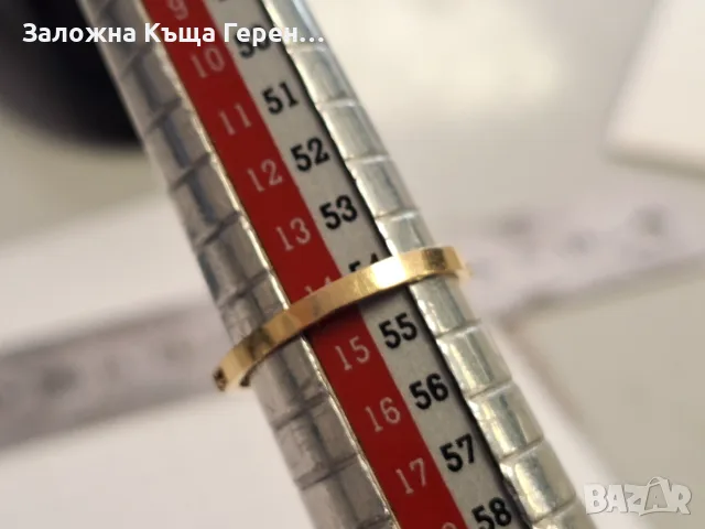 Дамски златен пръстен 2,10гр., снимка 4 - Пръстени - 56258630