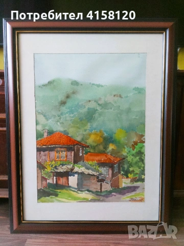 Благой Пандов художник. Картина Акварел. ОРИГИНАЛ