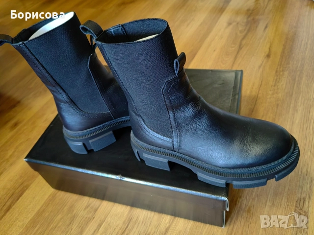 Боти от естествена кожа, снимка 6 - Дамски боти - 52819166