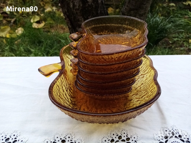 Италиански винтидж сервиз - ябълки