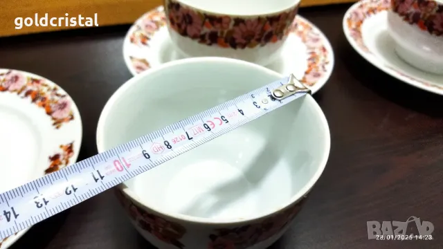 Стар български порцелан купички и чинии, снимка 6 - Антикварни и старинни предмети - 48870824