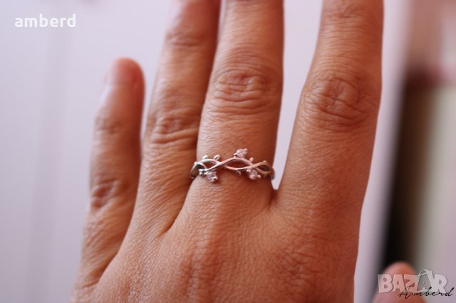 Много красив сребърен пръстен - модел R079, снимка 5 - Пръстени - 28878410