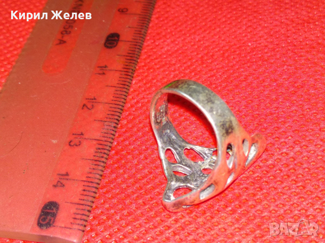 SEZGIN 925 МАРКОВ СЕЗГИН АЖУРЕН СРЕБЪРЕН ПРЪСТЕН СРЕБРО 925 РЪЧНА АРТ ИЗРАБОТКА 41830, снимка 5 - Пръстени - 44610384