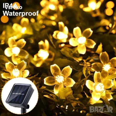 Соларни LED лампички във формат на цветенца
