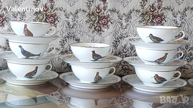 Старинен порцеланов сервиз за кафе- Франция , снимка 2 - Сервизи - 51741500