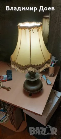 Антична бакърена лампа