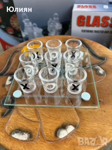 Морски шах с шотове от стъкло 🍻❌⭕, снимка 8 - Шах и табла - 53930091