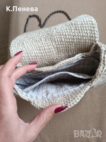 Плетена чанта, снимка 5 - Чанти - 52130258