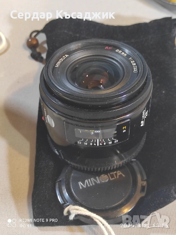 SONY a-200 с обектив Minolta 28/2,8, снимка 13 - Фотоапарати - 47476206