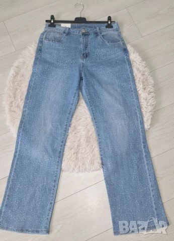 Дънки с камъчета, снимка 3 - Дънки - 50755096