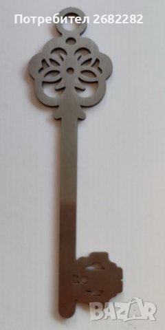 Стоманен ключ висулка за синджир или обеци, снимка 3 - Колиета, медальони, синджири - 39630111