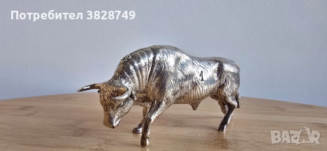 Испански сребърен бик проба 925, снимка 2 - Нумизматика и бонистика - 52441060