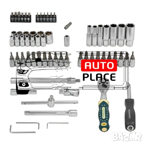 Гедоре 66 части 1/4“ RockForce LIGHT, снимка 5 - Гедорета - 53935638