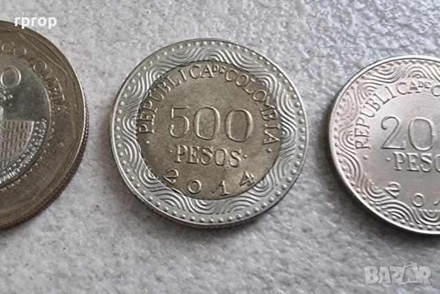  Колумбия. 50, 100, 200, 500 и 1000 песо . UNC.Чисто нови. 5 бр., снимка 3 - Нумизматика и бонистика - 44571341
