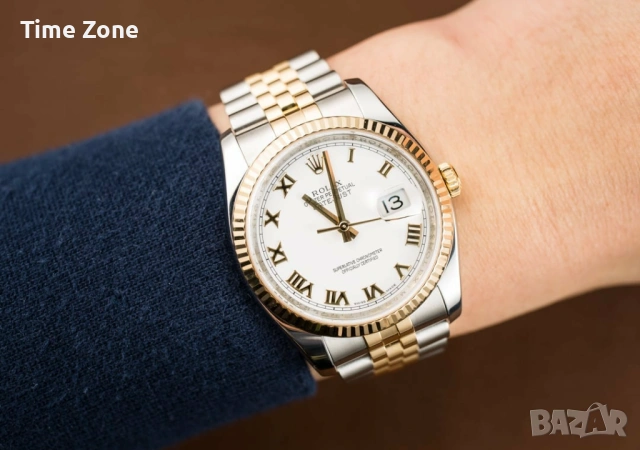 Rolex Datejust 36mm Two-Tone Yellow Gold Automatic Дамски Различни Варианти, снимка 11 - Дамски - 54049281