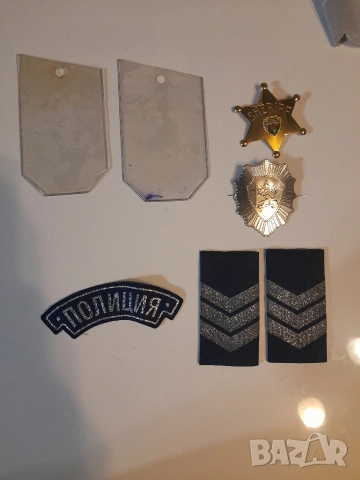 Полицейски пагони,знак,кокарда и значка, снимка 2 - Други - 51668045